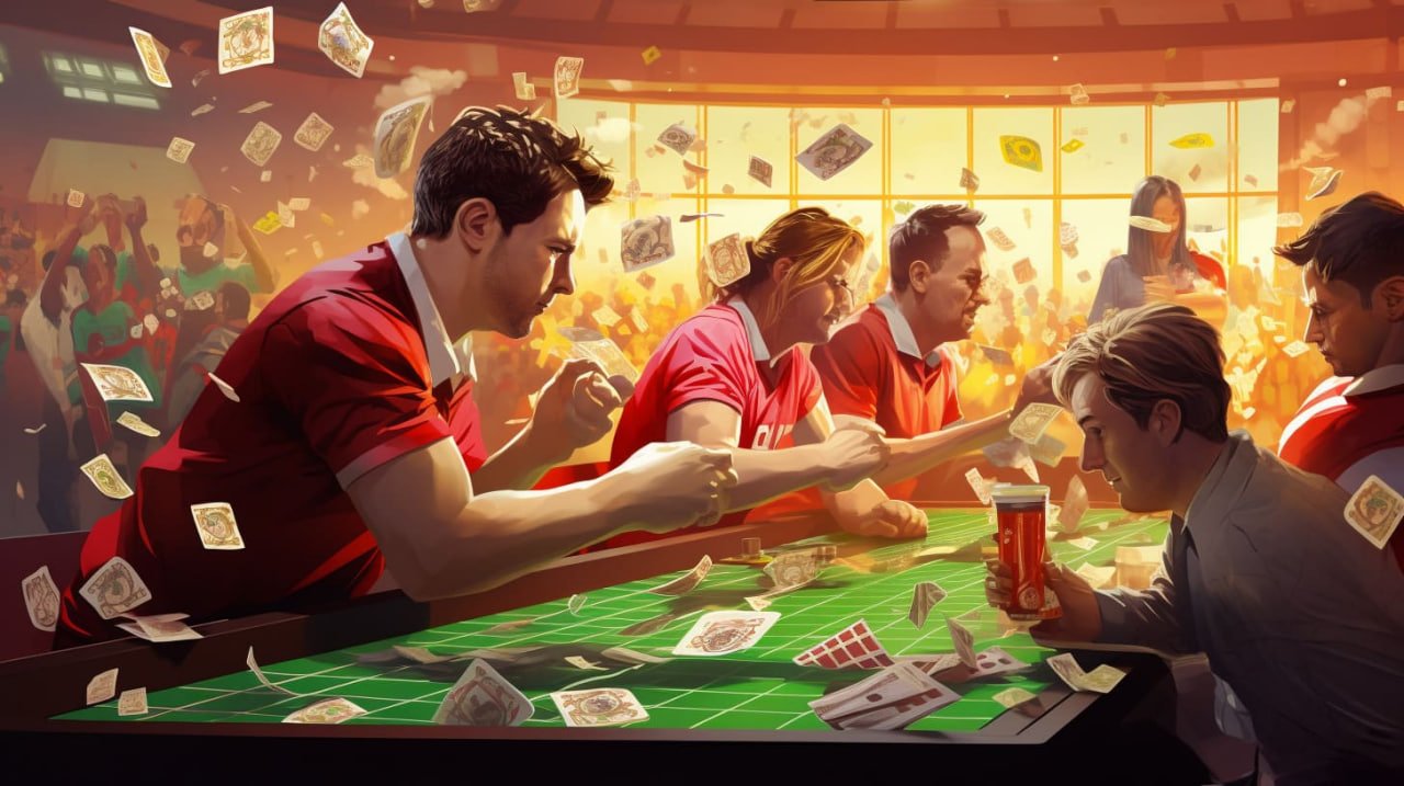 rabajee game lobby hero with neon casino style entertainment scene